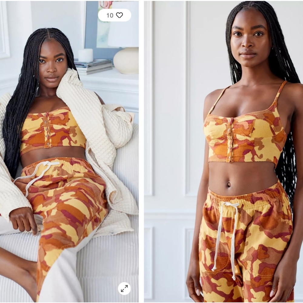NWT {Urban Outfitters | Out From Under} Frankie Flannel Cropped Top ~ Size Small